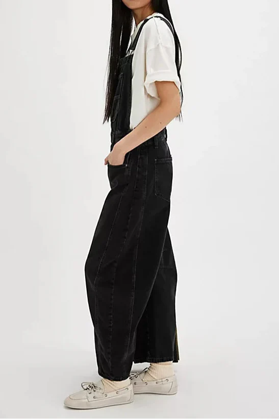 Anna-Berg | Wide-Leg Denim Overalls