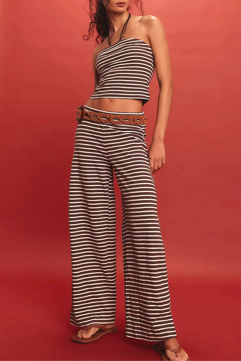 Anna-Berg | Striped Relaxed-Fit Linen Set