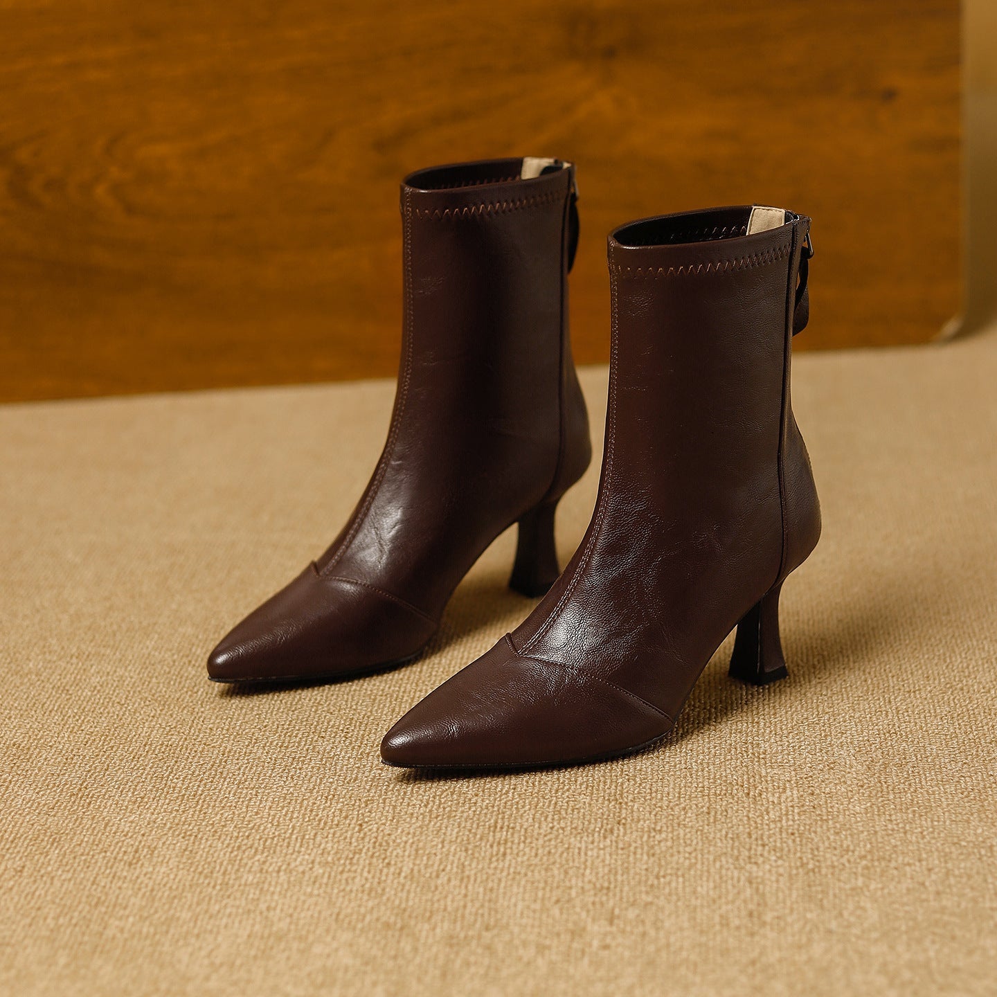 Anna-Berg | Leather Ankle Boots