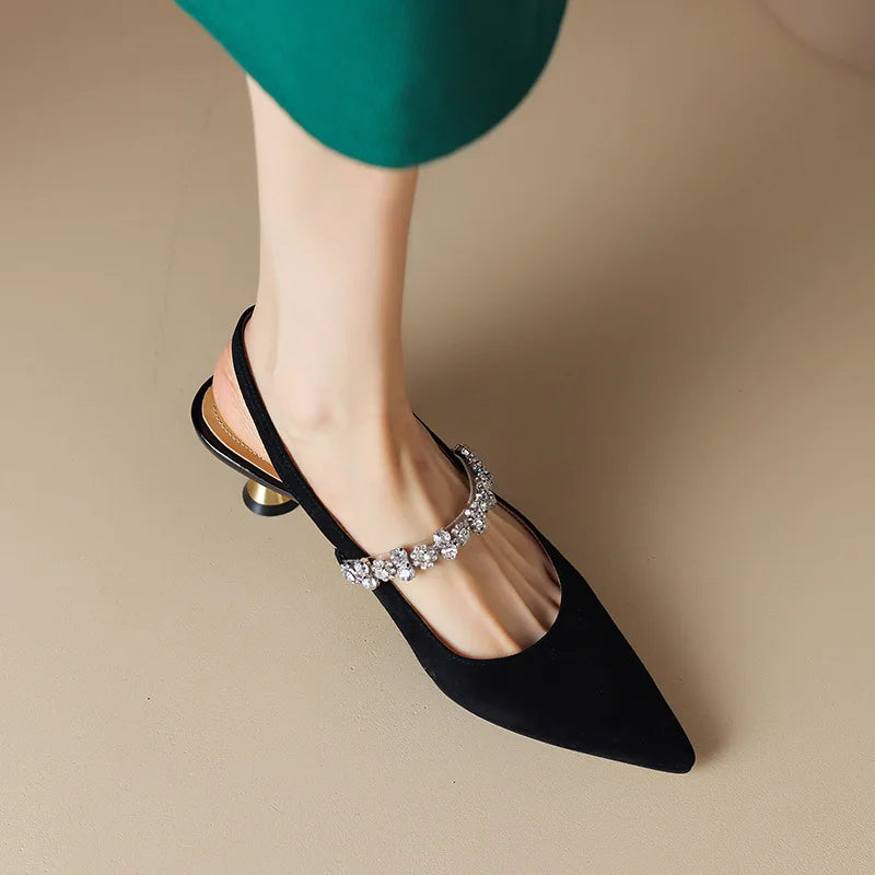Anna-Berg | Kitten Heels, Elegant, Leather