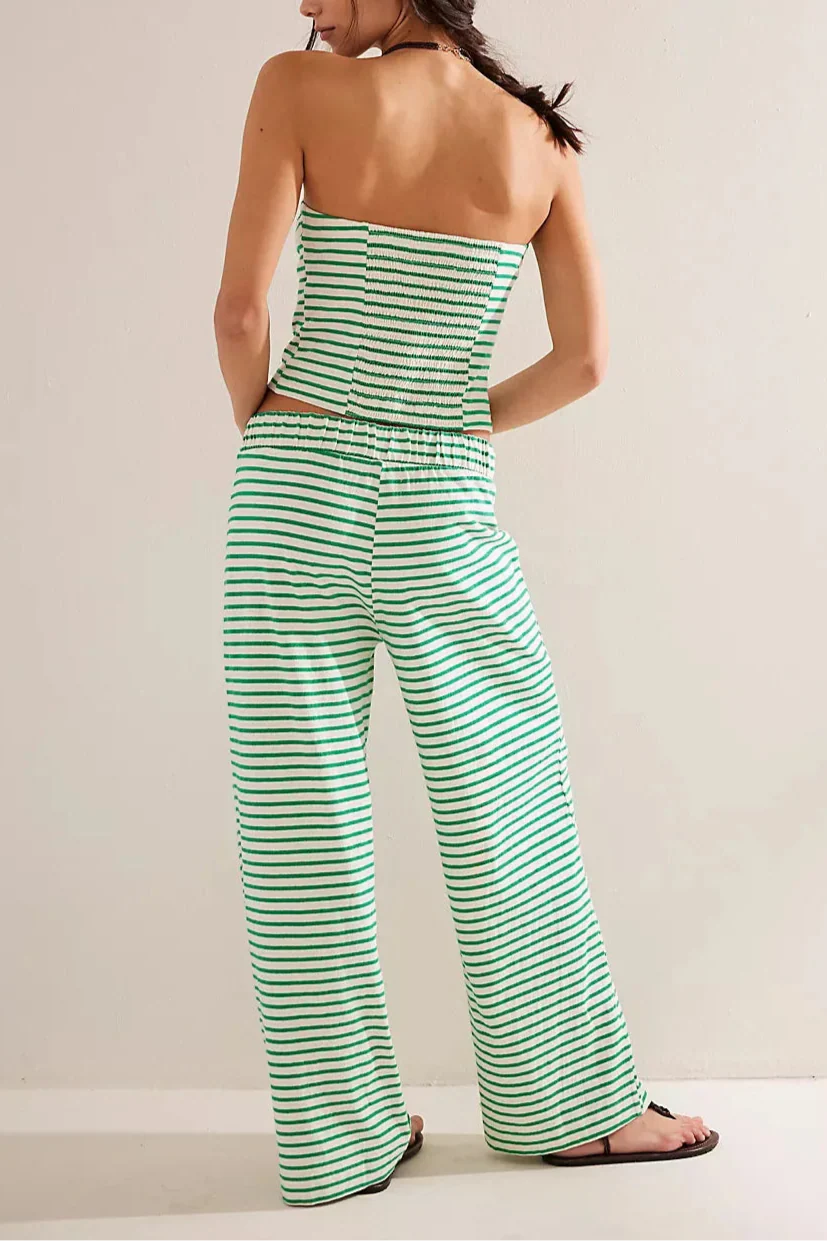 Anna-Berg | Striped Relaxed-Fit Linen Set