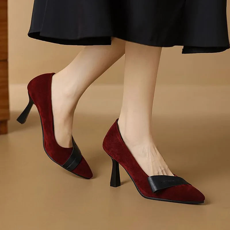Anna-Berg | Elegant Pointed Toe Heels in Leather