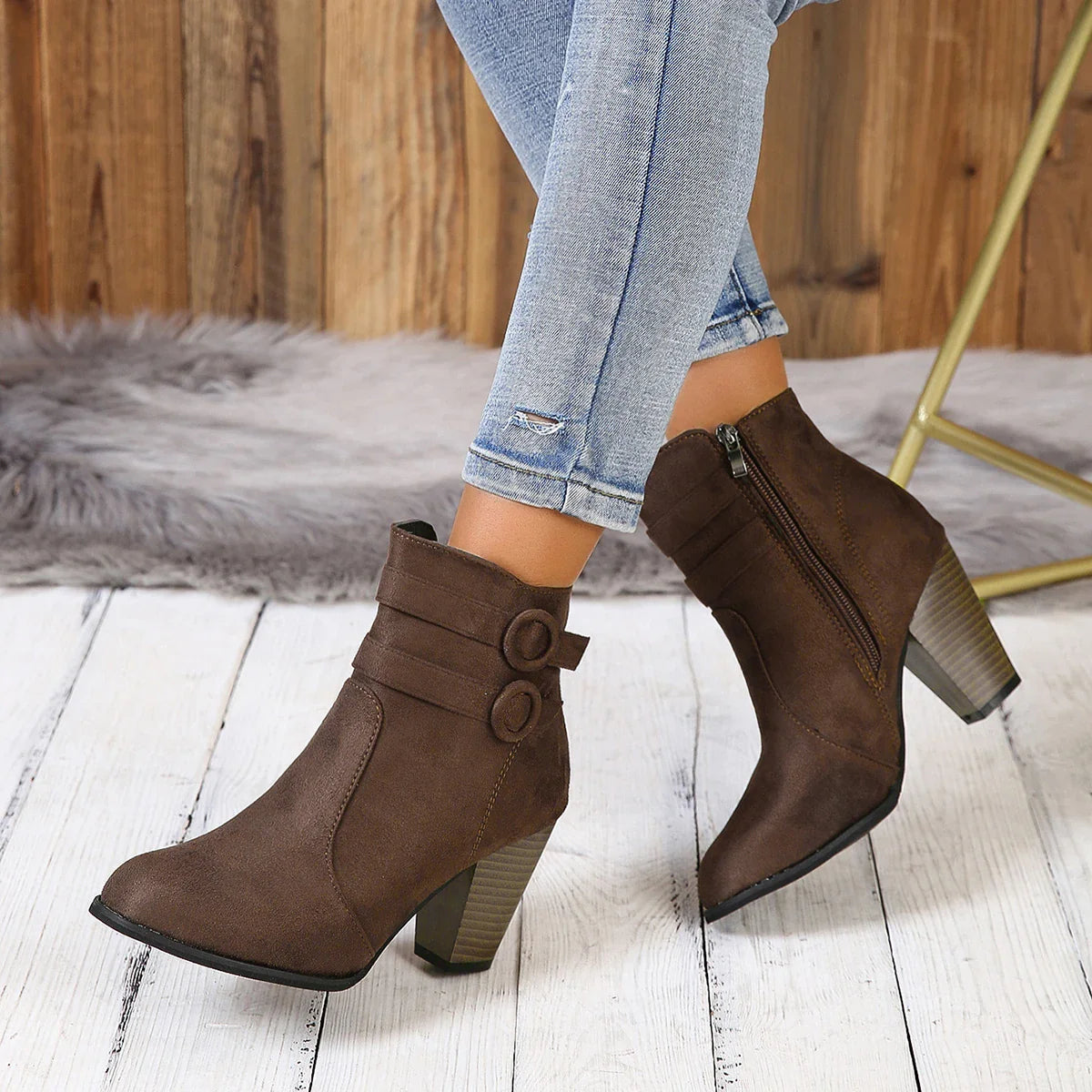 Anna-Berg | Leather Ankle Boots