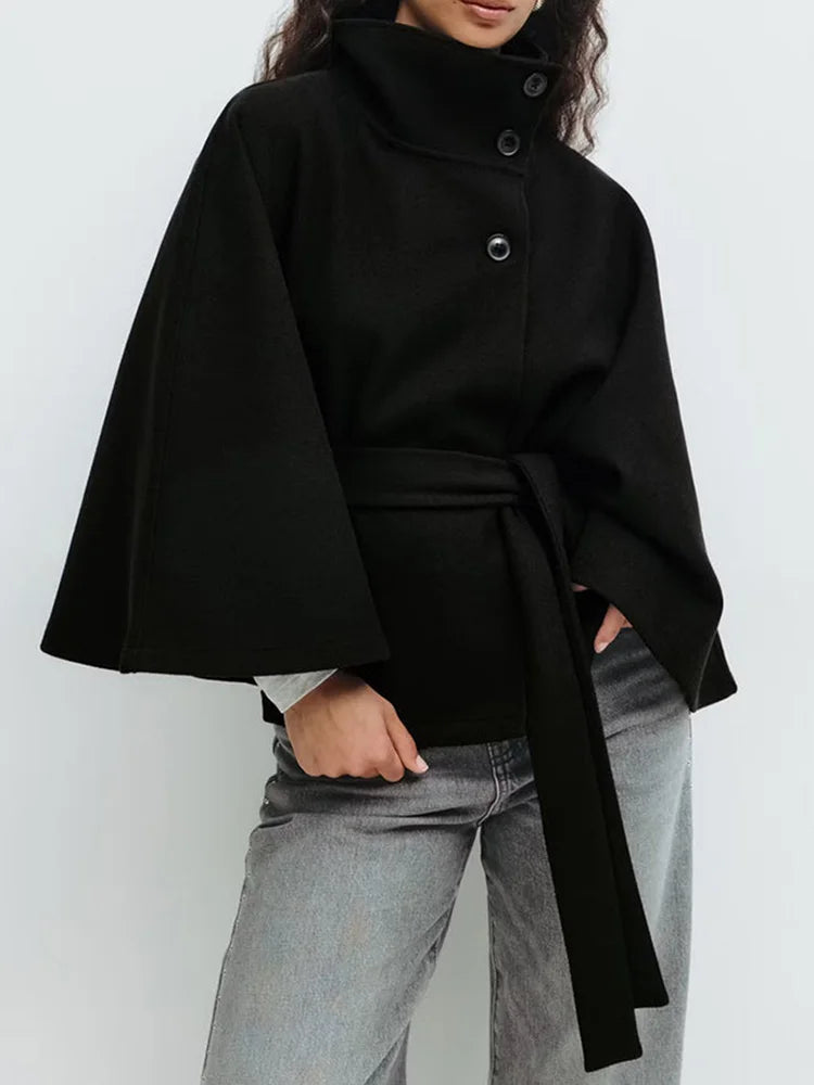 Anna-Berg | Cape Coat, Wool-Blend