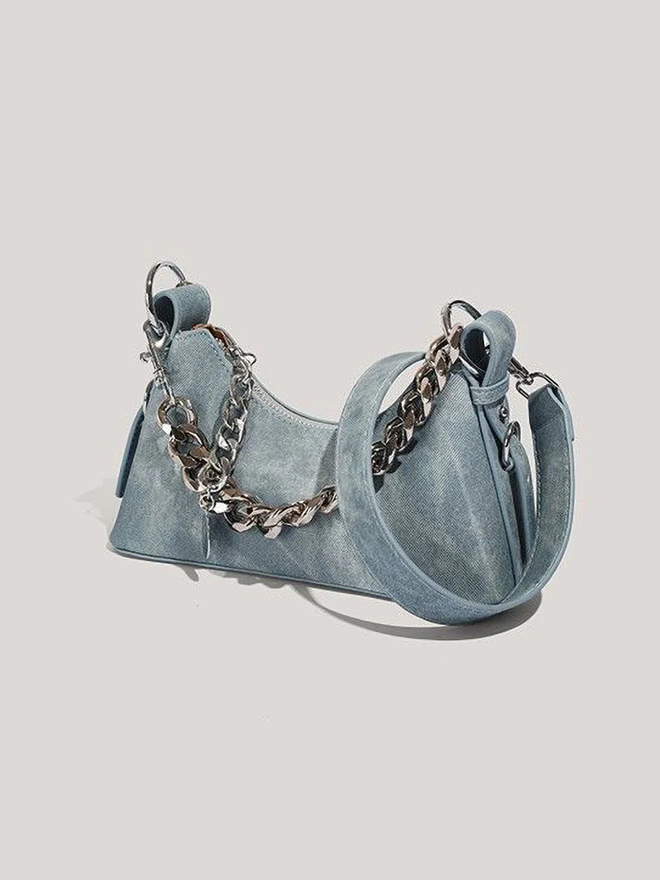 Anna-Berg | Denim Chain Bag