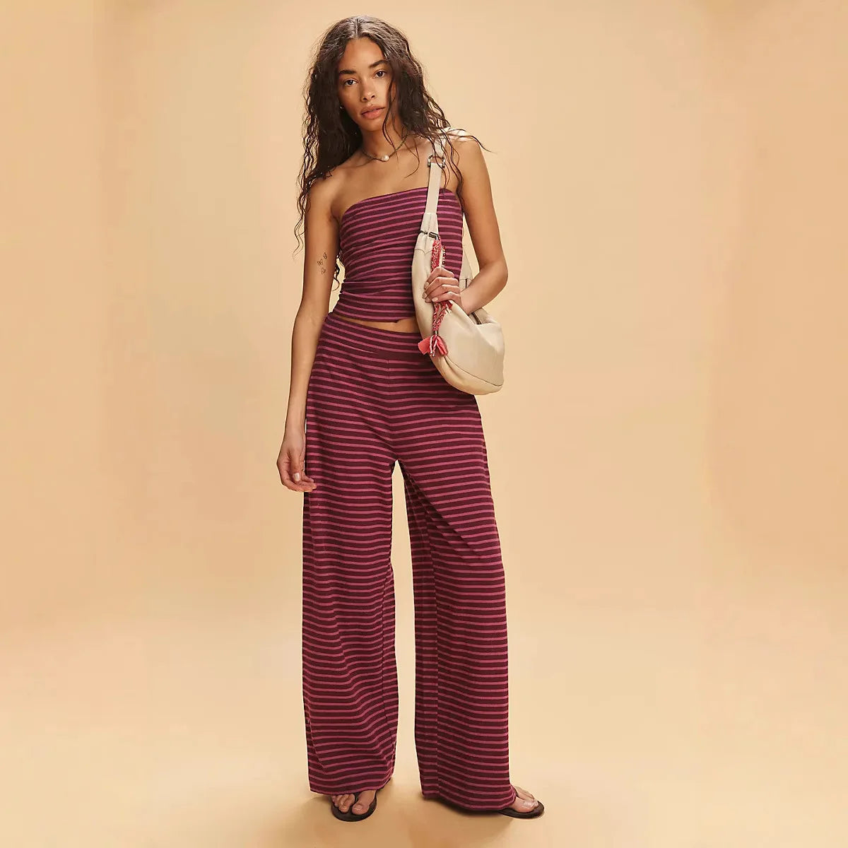 Anna-Berg | Striped Relaxed-Fit Linen Set