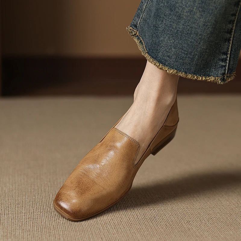 Anna-Berg | Black Leather Loafers