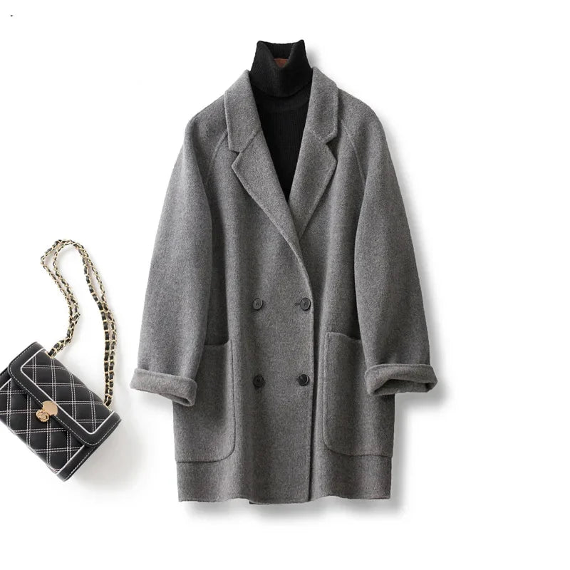 Anna-Berg | Wool Herringbone Coat