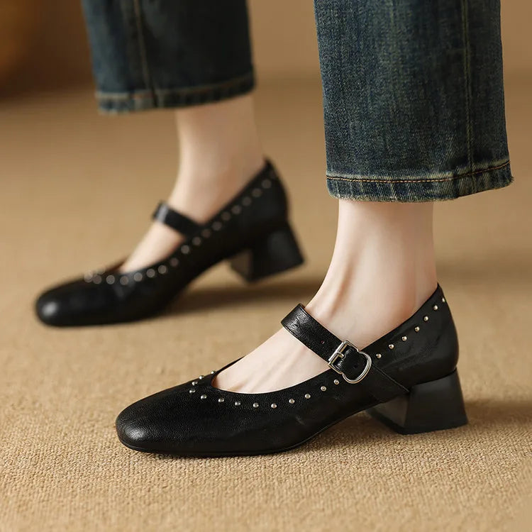 Anna-Berg | Genuine Leather Heels