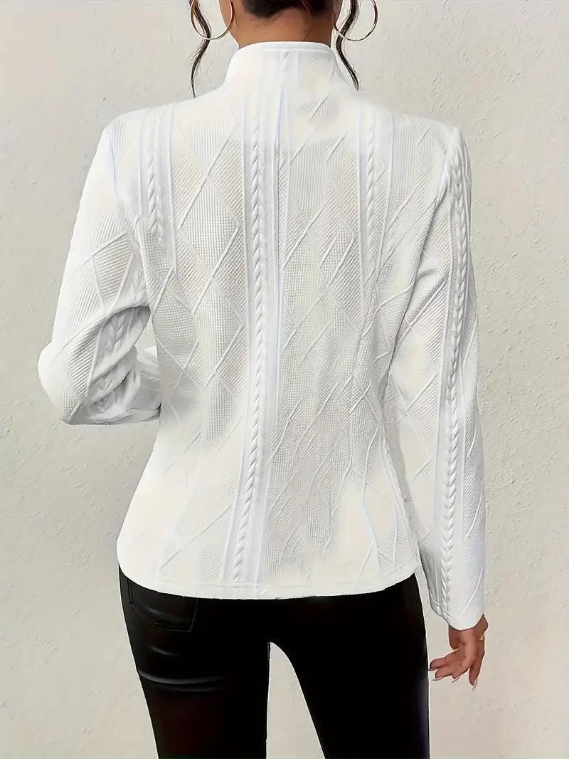 Anna-Berg | Blazer with embroidery and reverse collar