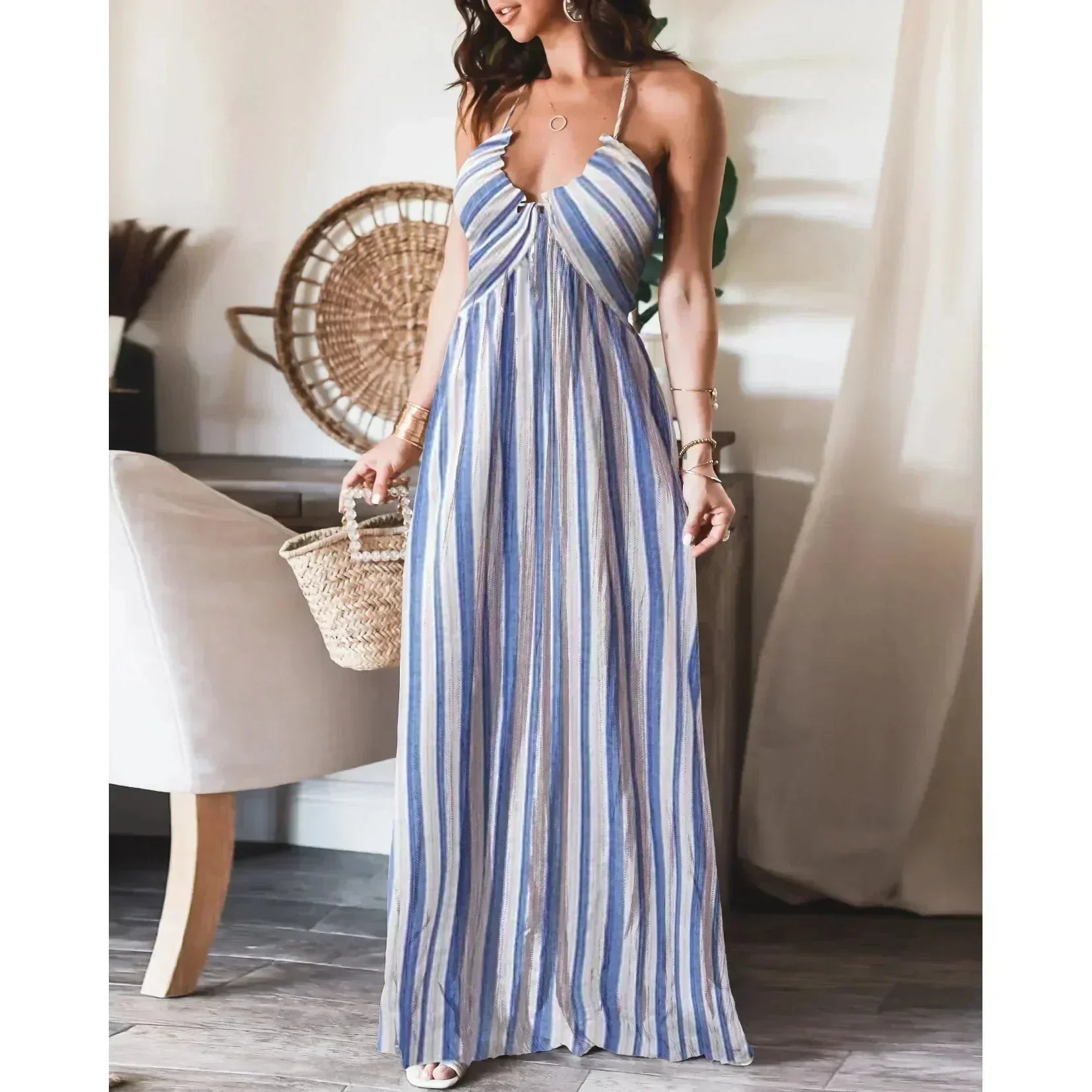 Anna-Berg | Long Sleeveless Dress