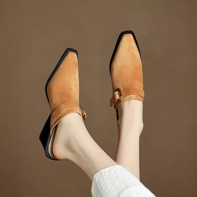 Anna-Berg | Suede Mules