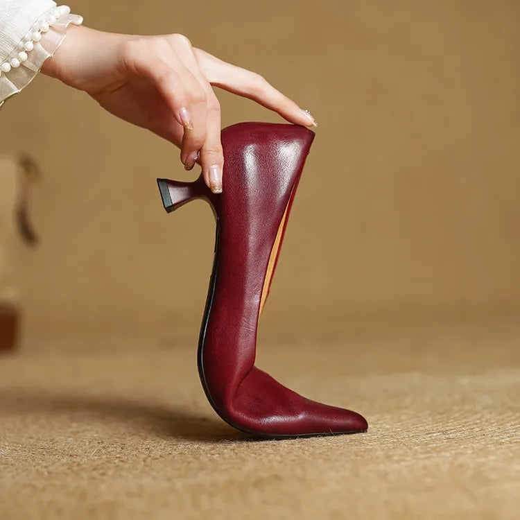 Anna-Berg | Genuine Leather Heels