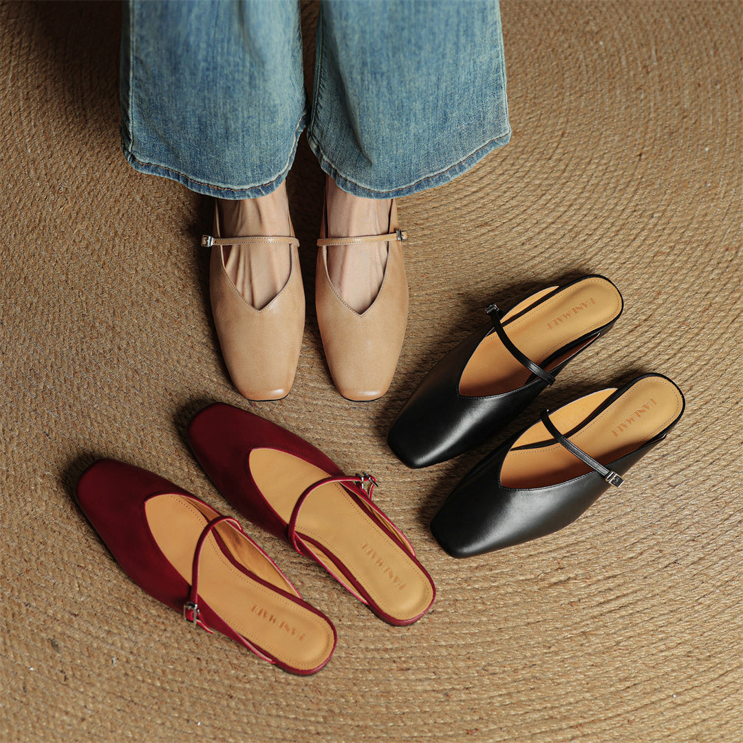 Anna-Berg | Genuine Leather Mules