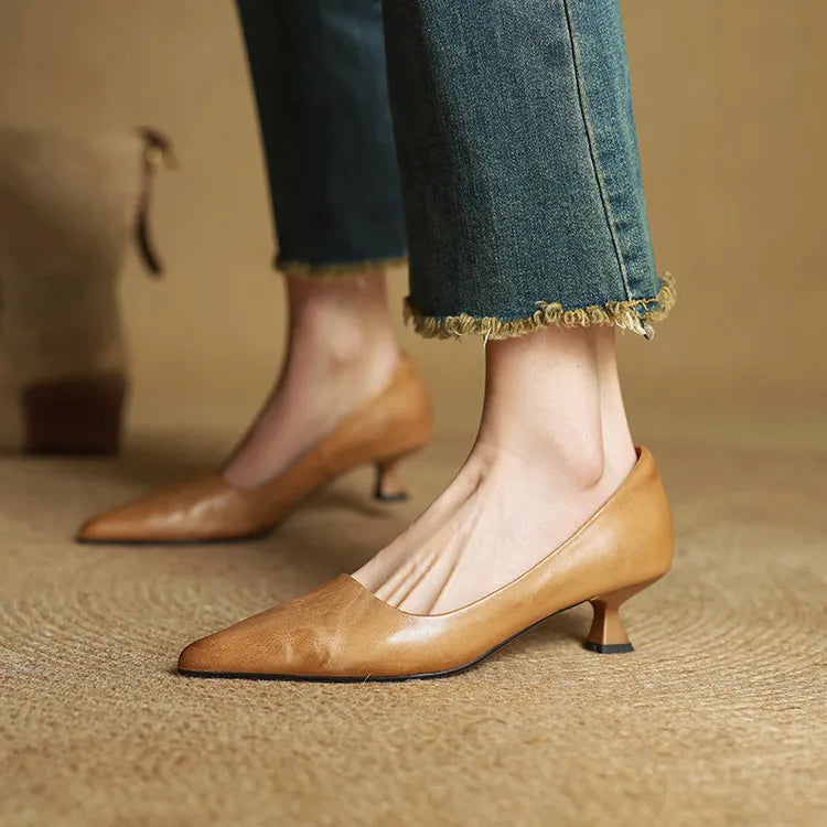 Anna-Berg | Genuine Leather Heels