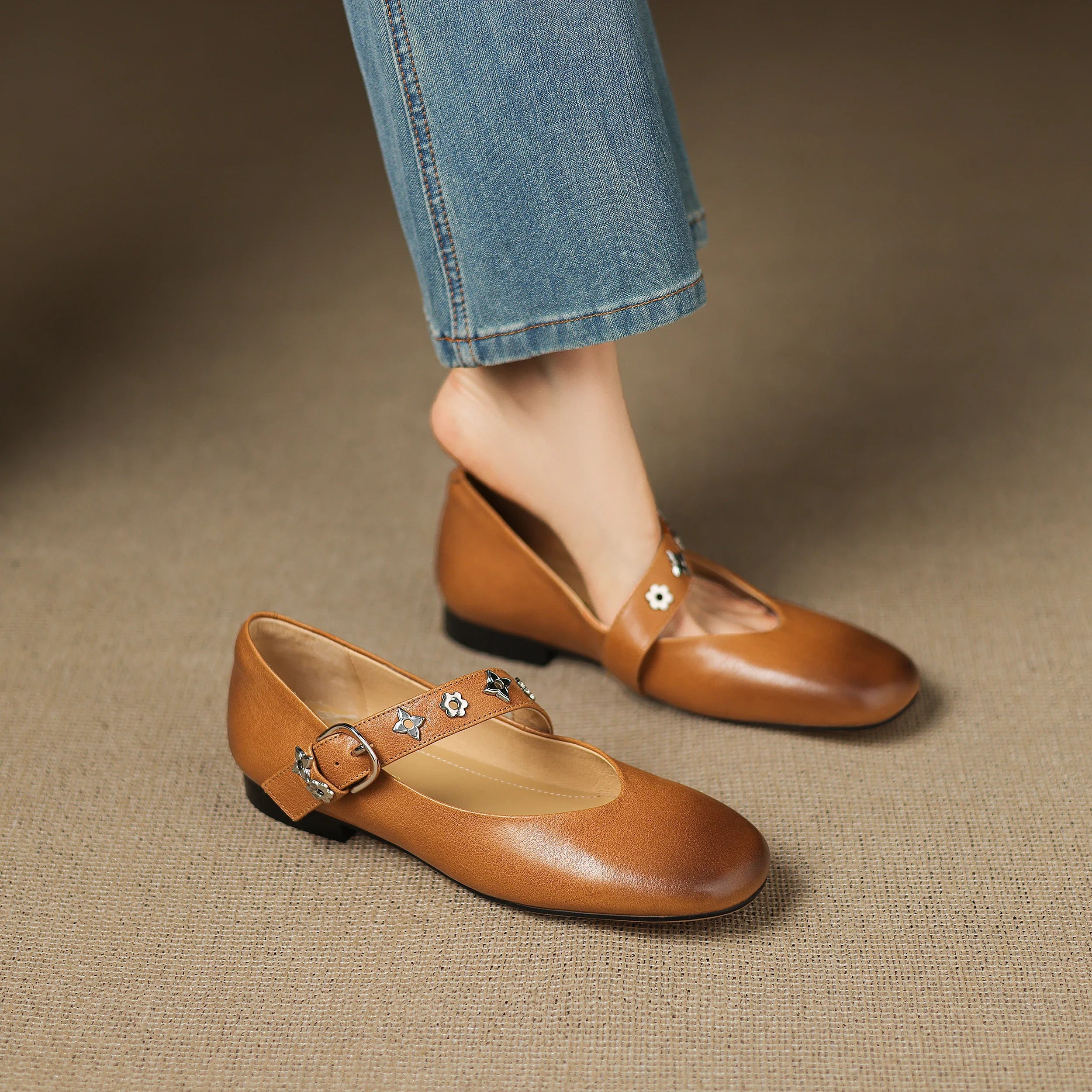 Anna-Berg | Genuine Leather Flats