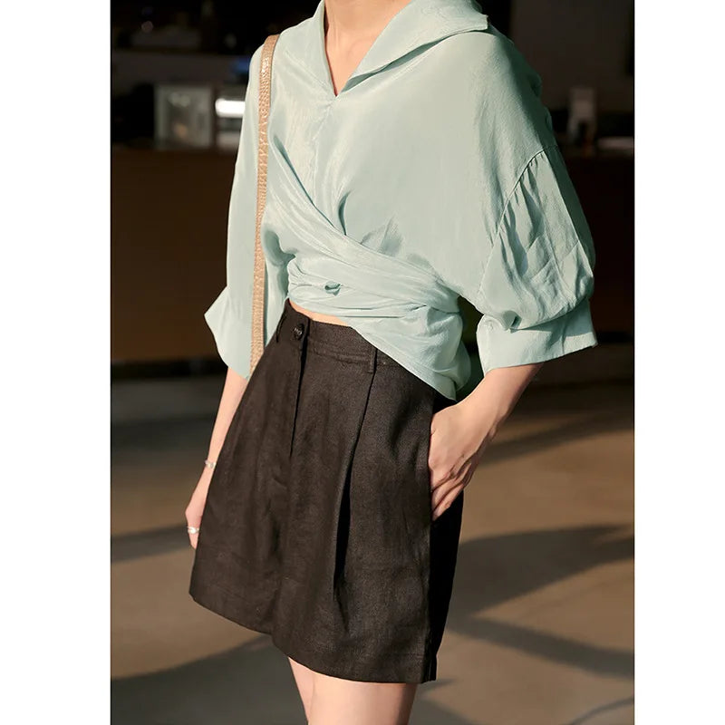 Anna-Berg | Tailored Linen Shorts
