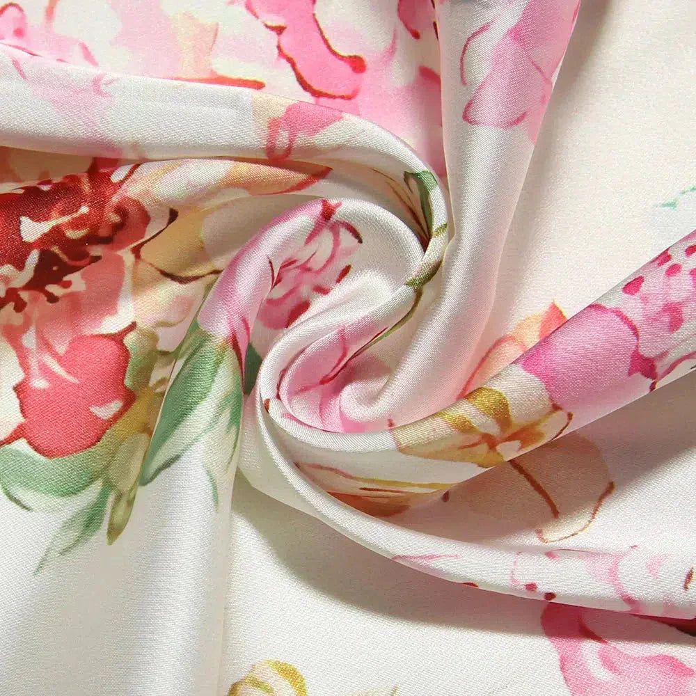 Anna-Berg | Satin Floral Pencil Dress