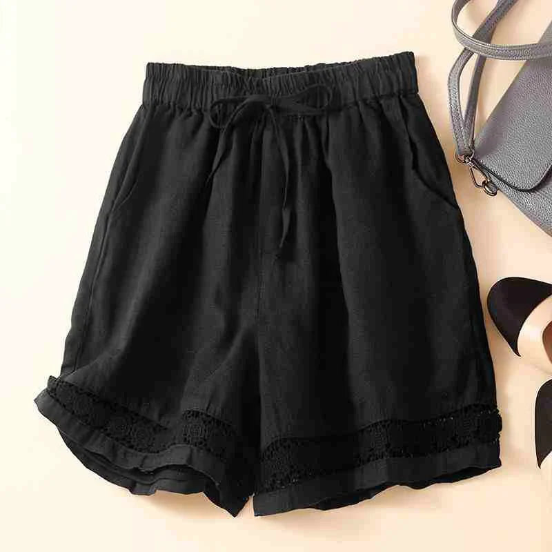 Anna-Berg | Embroidered Linen Shorts