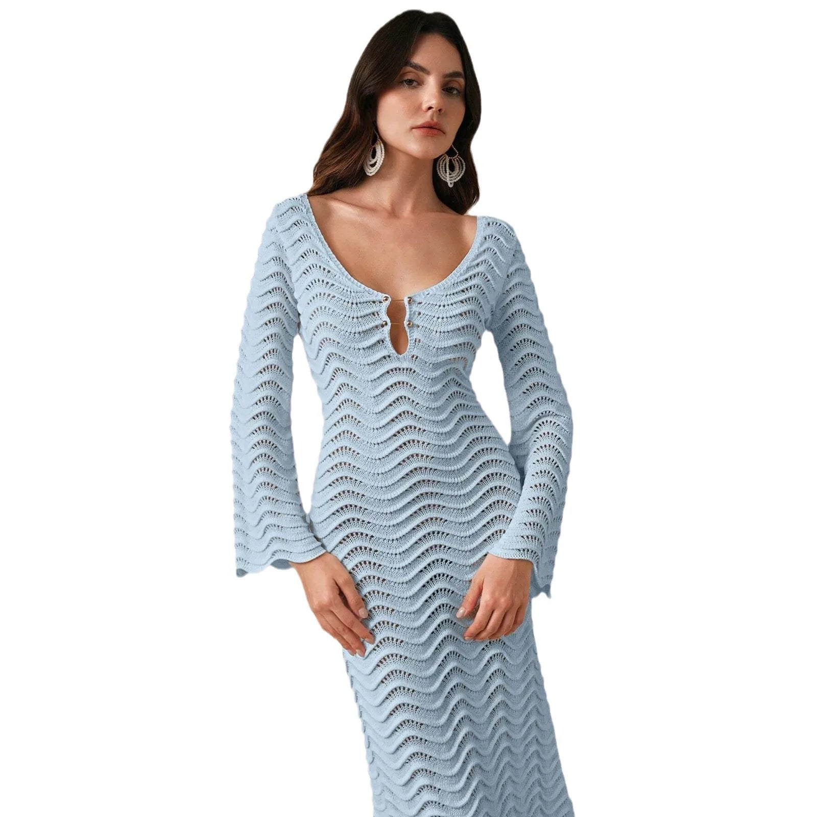 Anna-Berg | Open-Knit Dress