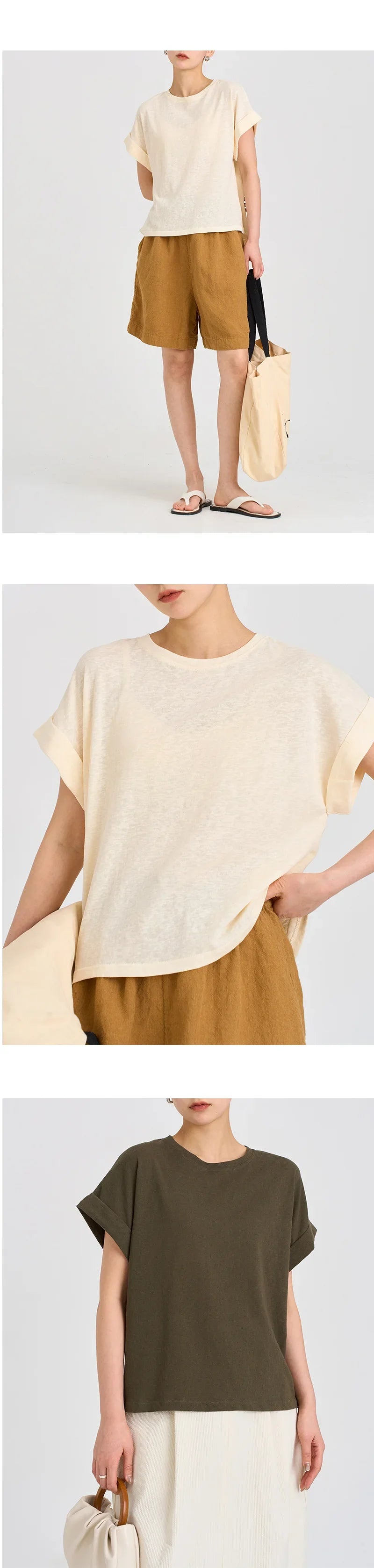 Anna-Berg | Rolled-Cuff Oversized Cotton Jersey Tee