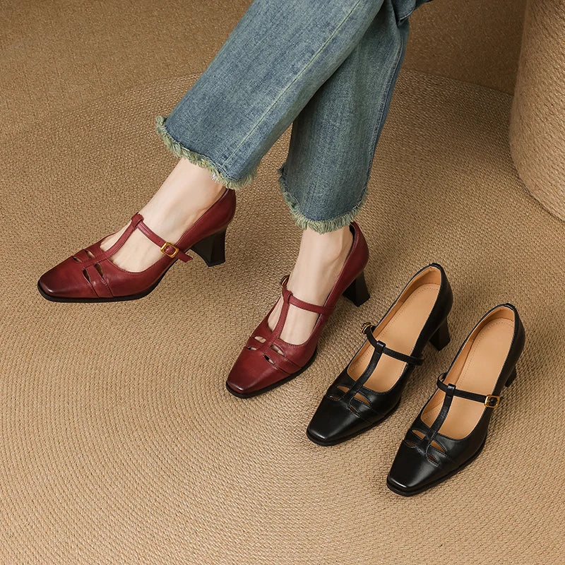 Anna-Berg | Genuine Leather Heels