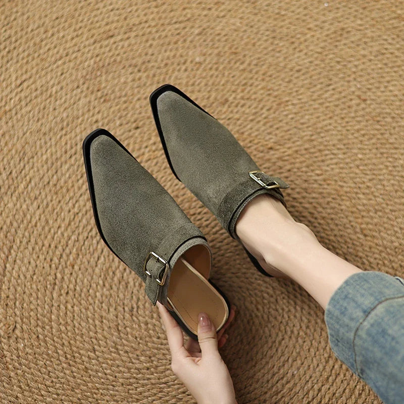 Anna-Berg | Suede Mules