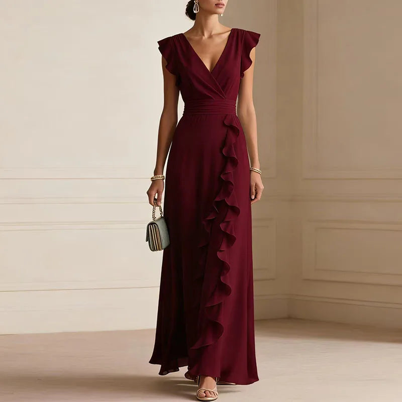 Anna-Berg | Ruffle Trim Dress