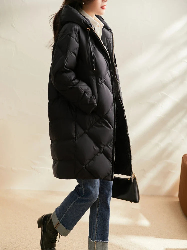 Anna-Berg | Quilted Hooded Down Coat