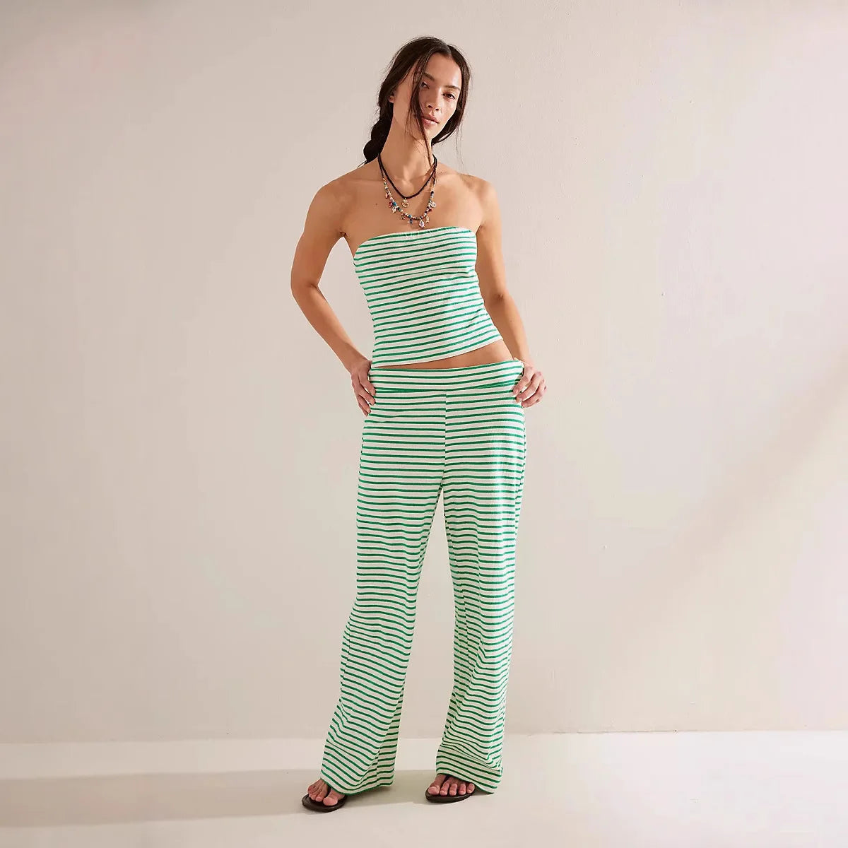 Anna-Berg | Striped Relaxed-Fit Linen Set