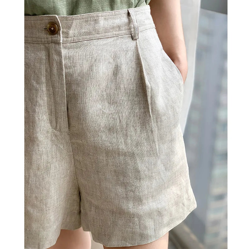 Anna-Berg | Tailored Linen Shorts