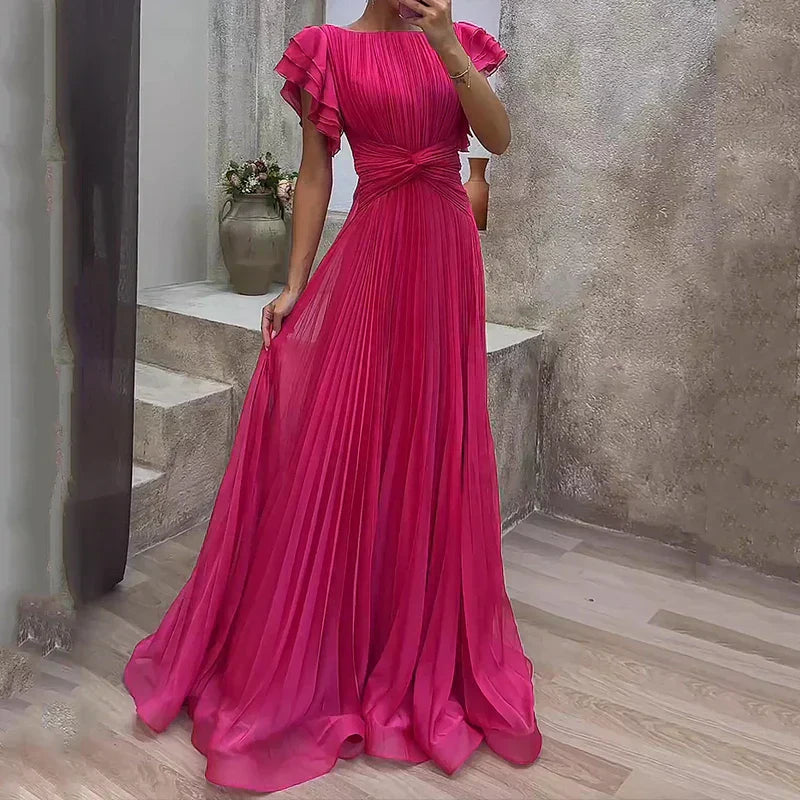 Anna-Berg | Evening Pleated White Dress