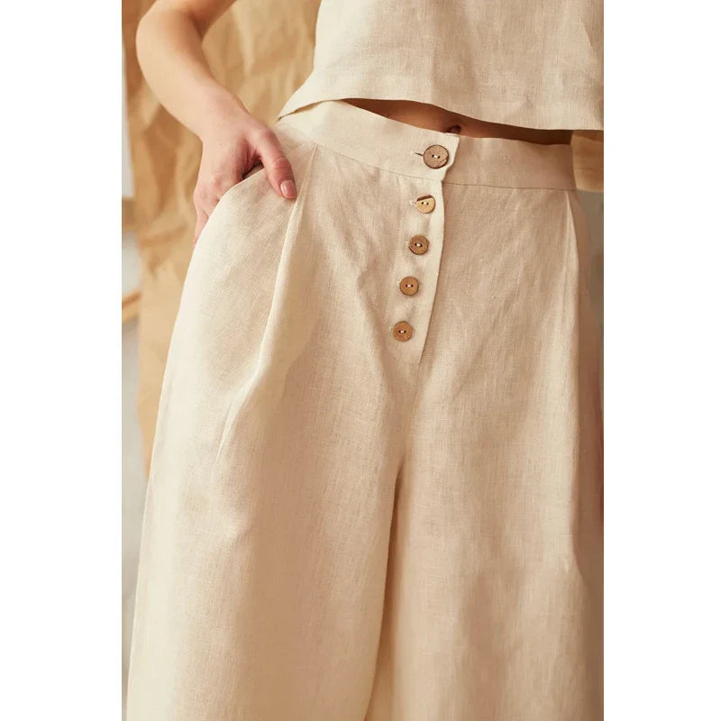 Anna-Berg | Wide-Leg Cotton Pant