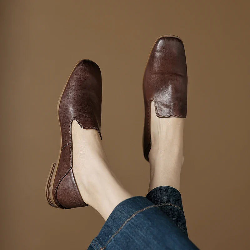 Anna-Berg | Black Leather Loafers