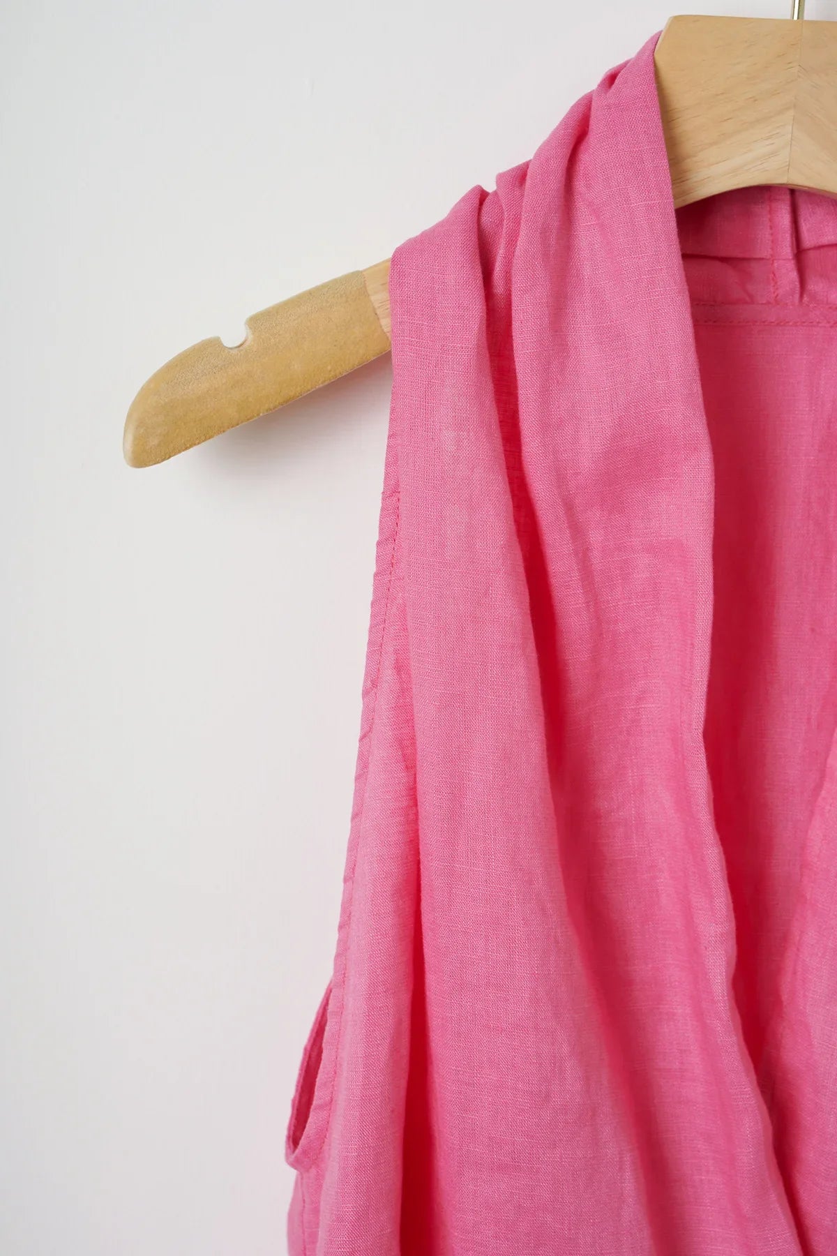 Anna-Berg | Natural Draped Linen Vest