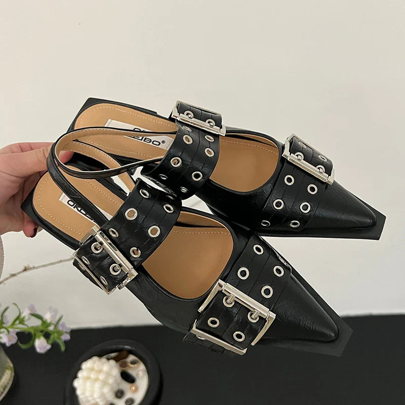 Anna-Berg | Slingback Heels in Leather