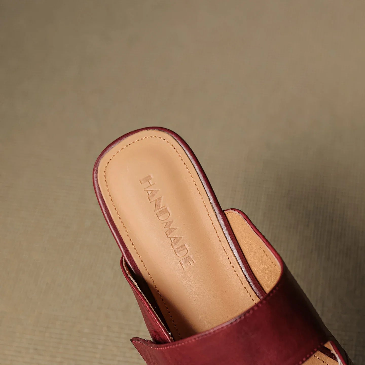 Anna-Berg | Black Square Toe Chunky Heel Leather Mules