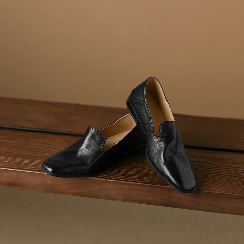 Anna-Berg | Black Leather Loafers