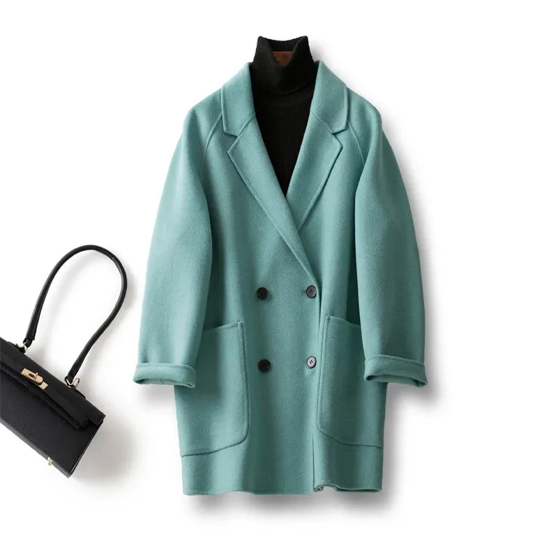 Anna-Berg | Wool Herringbone Coat