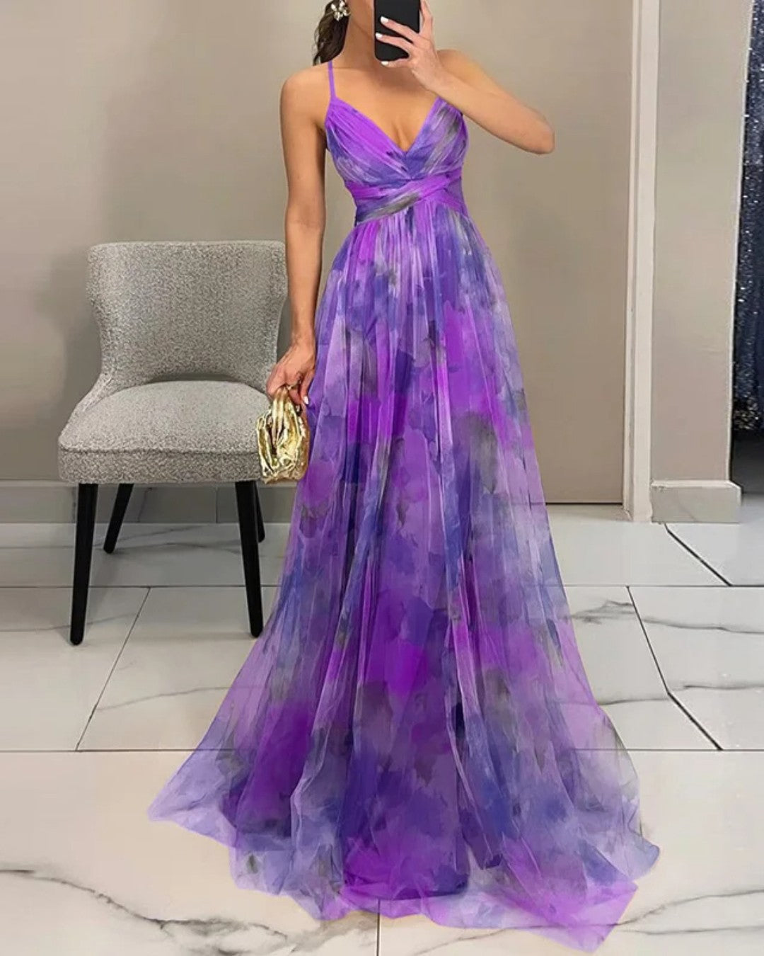 Anna-Berg | Elegant Giselle - Enchanting Maxi Dress With Floral Print