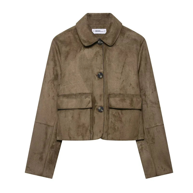 Anna-Berg | Cropped Jacket, Suede