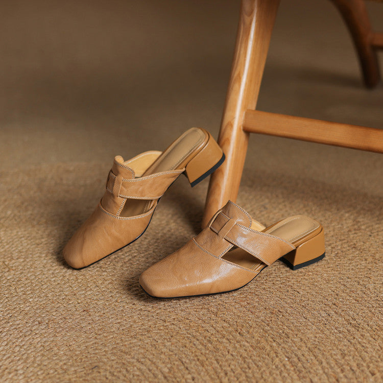 Anna-Berg | Genuine Leather Mules