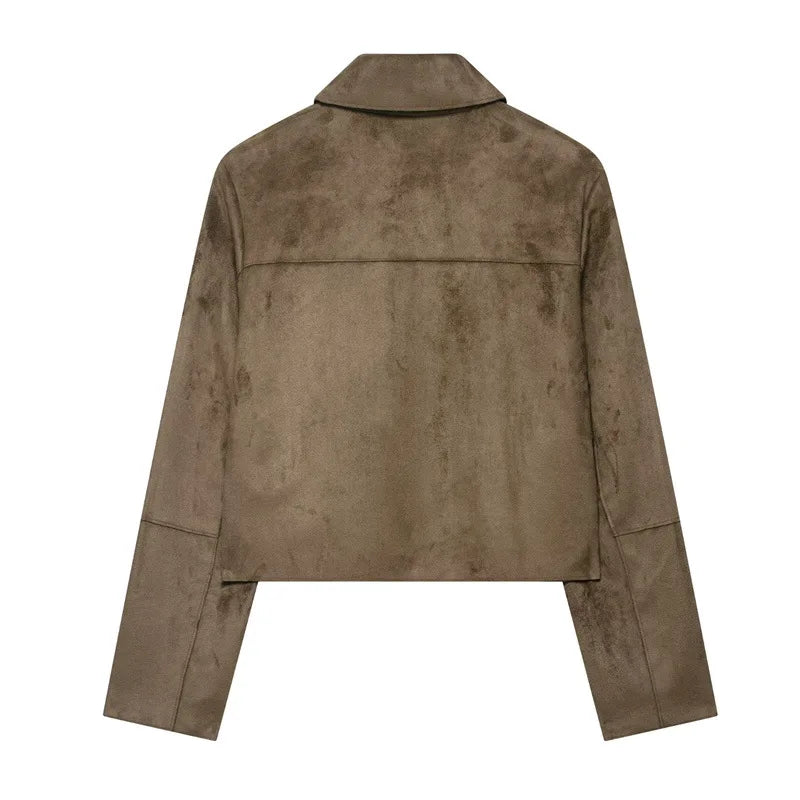 Anna-Berg | Cropped Jacket, Suede
