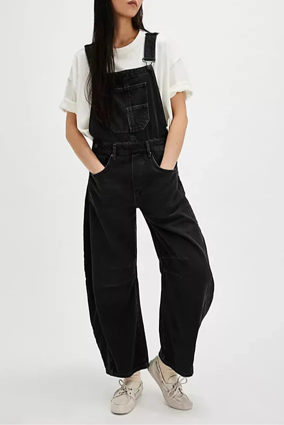 Anna-Berg | Wide-Leg Denim Overalls