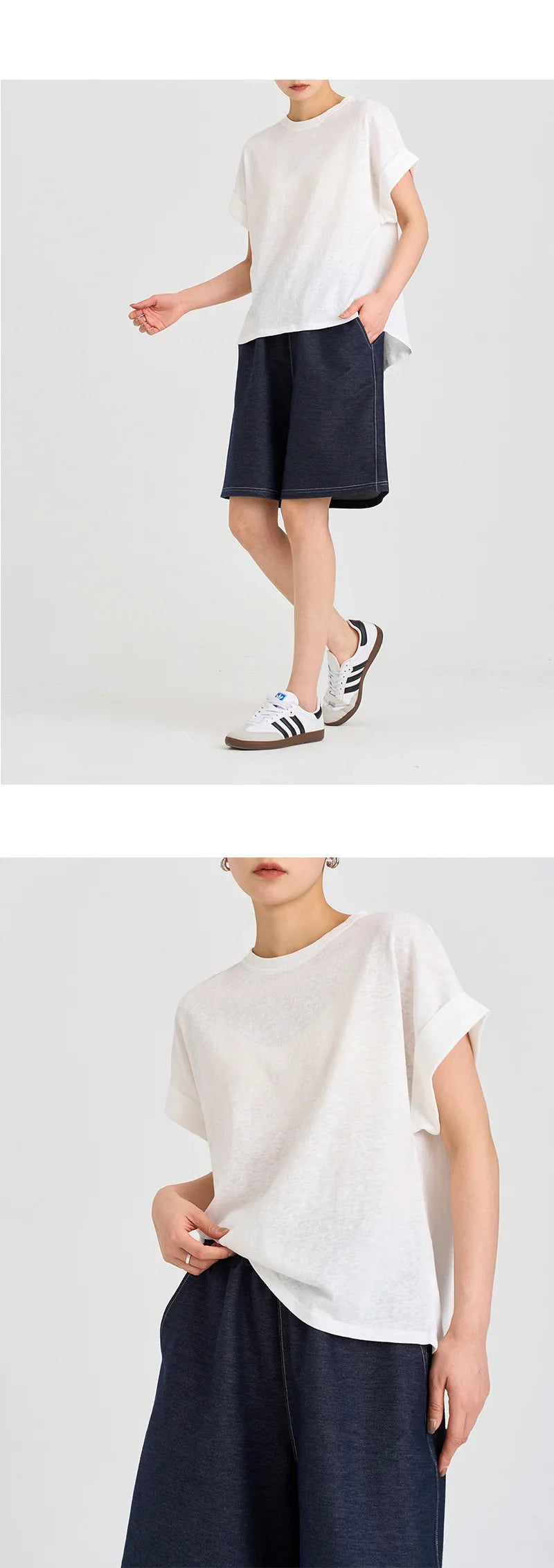 Anna-Berg | Rolled-Cuff Oversized Cotton Jersey Tee