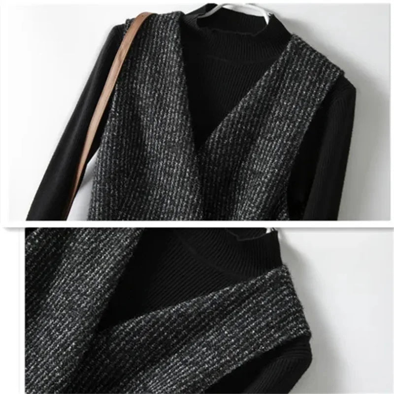 Anna-Berg | Textured Wrap Vest