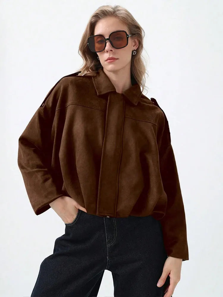 Anna-Berg | Women's Suede Bomber
