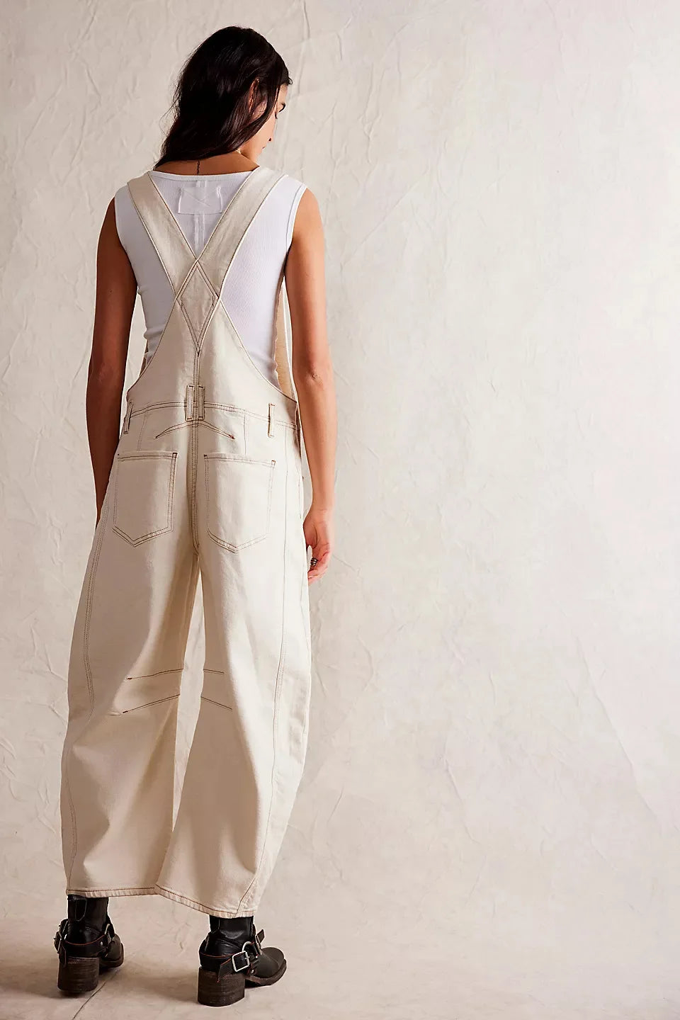 Anna-Berg | Wide-Leg Denim Overalls