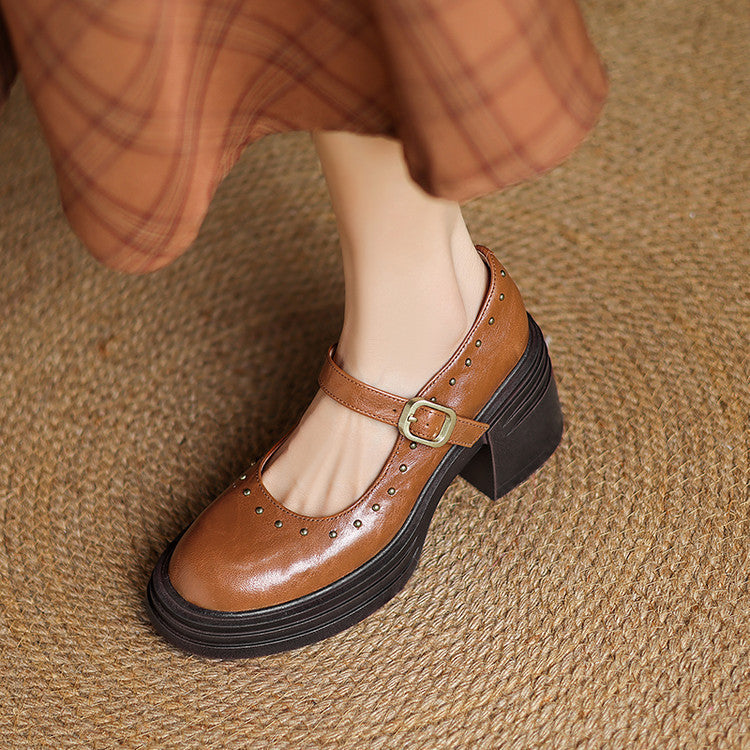 Anna-Berg | Genuine Leather Heels