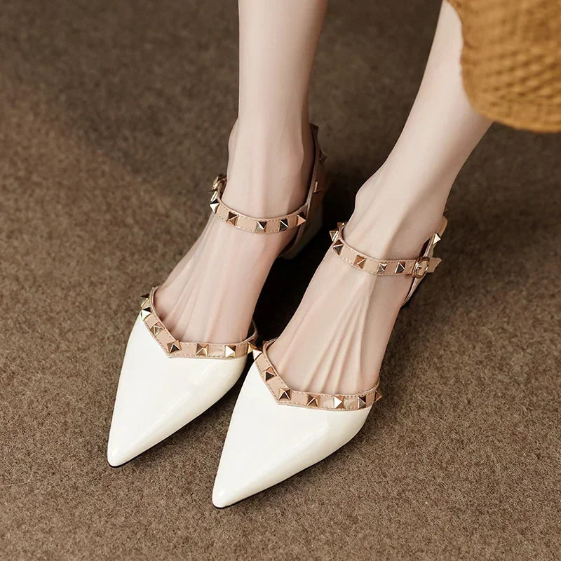 Anna-Berg | Classic Pointed Toe Leather Heels